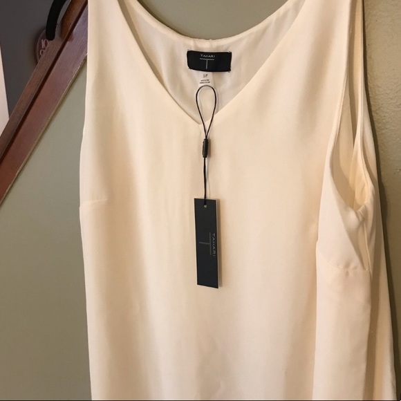 T Tahari Ivory Sleeveless Blouse / Shell, NWT - Picture 5 of 5
